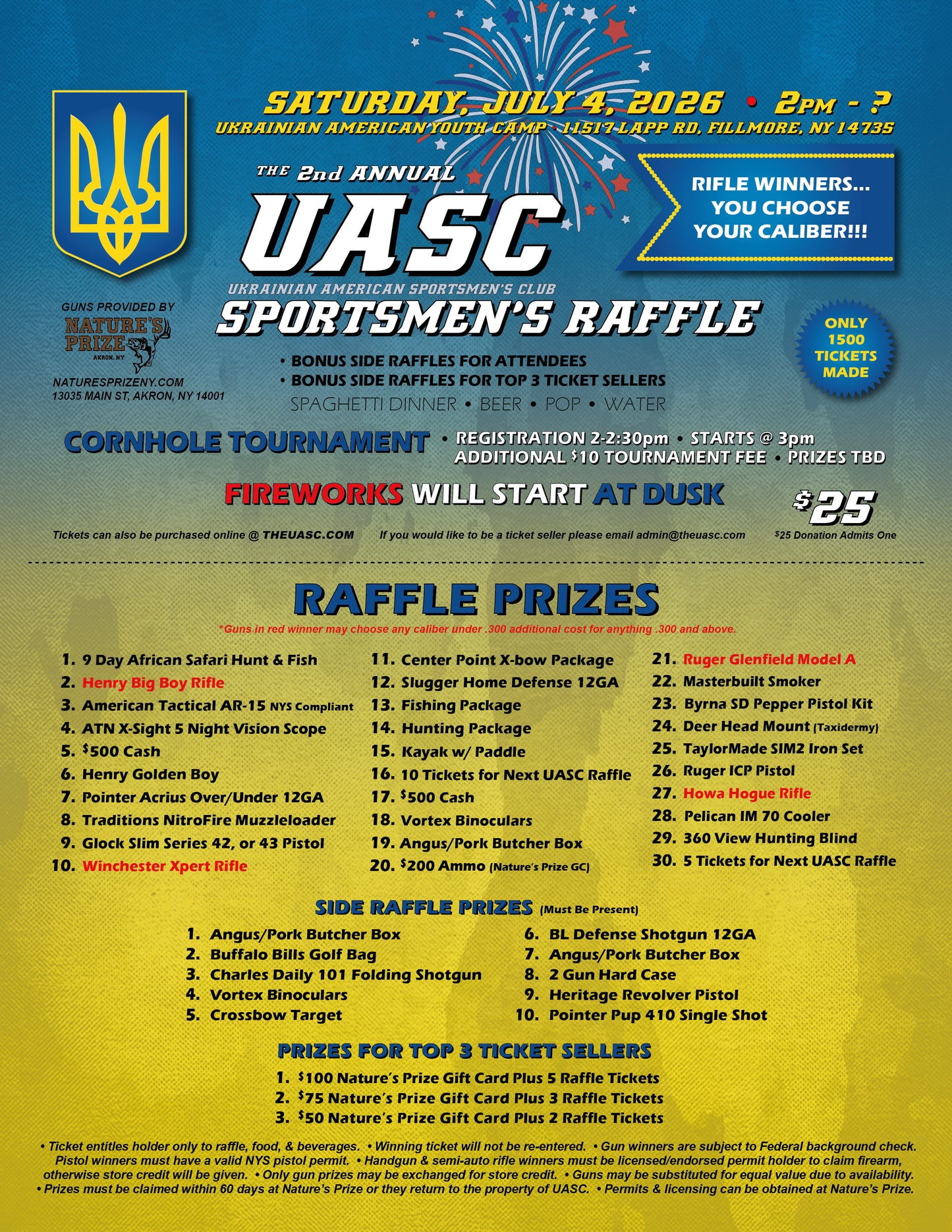 Sportsmen's Raffle Ticket Donation