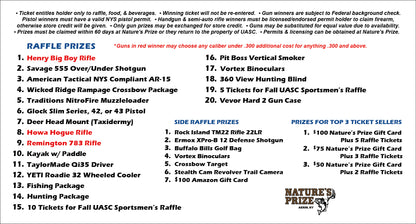 Sportsmen's Raffle Ticket Donation